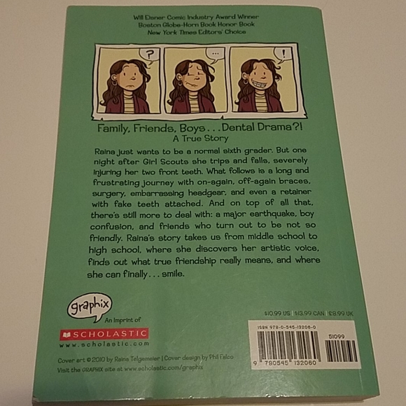 Scholastic Smile book by Raina Telgemeier - Picture 2 of 6
